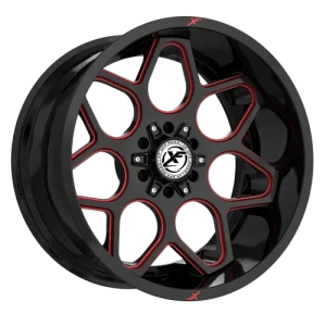 XF Off-Road – XF-233 – Black – 20″x10″ -12mm – Summer Wheels – XF-233201061351397-12GBMLR